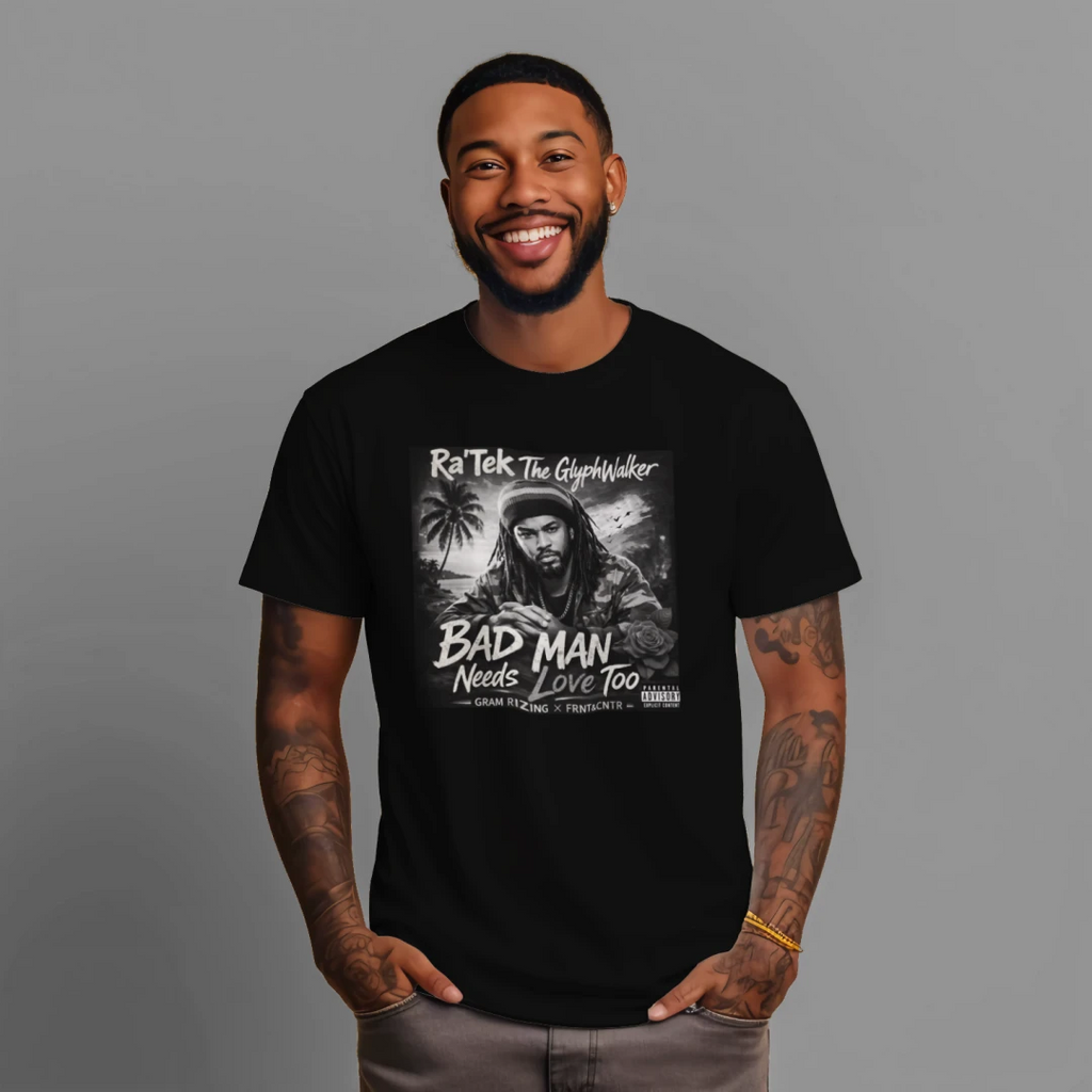 Bad Man T-Shirt - BLK WHT